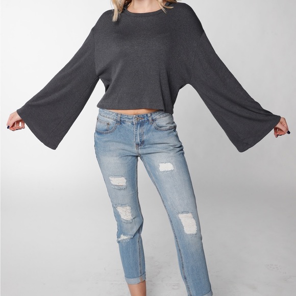 Dark gray pullover sweater - Picture 3 of 3